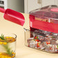 Easy-Press Ice Cube Maker with Storage Box