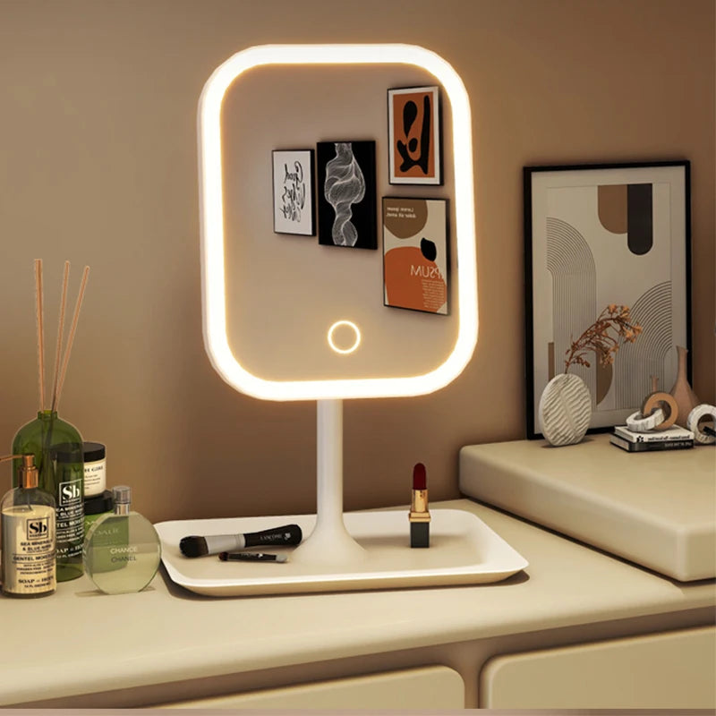 LED Makeup Mirror with 3 Color Light – Touch Control
